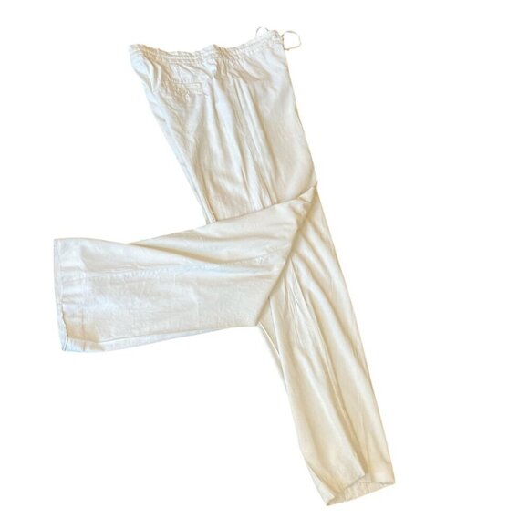 AX/Armani Exchange Wide Leg Casual Beach Pants S Lt-Khaki-Beige 347G - Picture 3 of 6